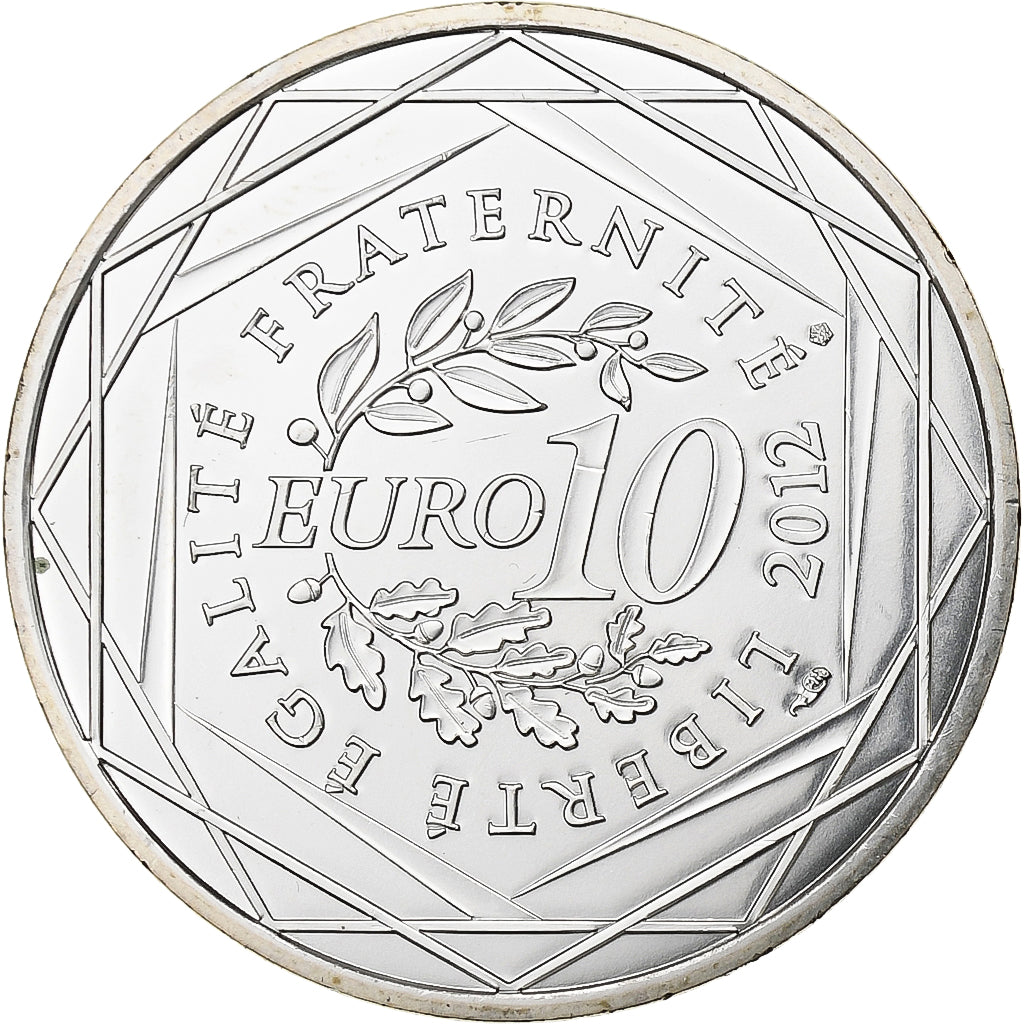 France, 10 Euro, Euros des régions, Ile De France, 2012, Paris, Silver