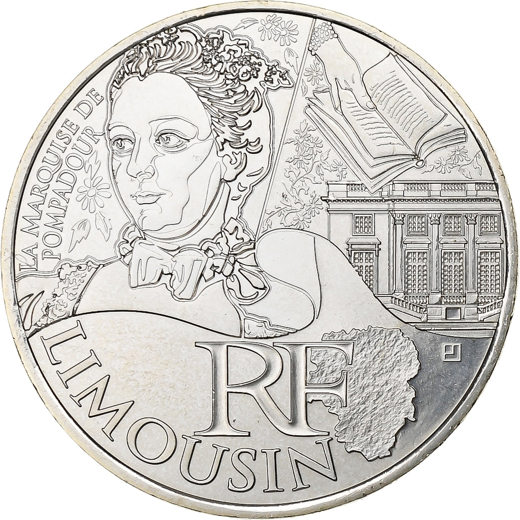 Francja, 10 Euro, Euros des régions, 2012, Monnaie de Paris, Limousin