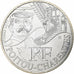 France, 10 Euro, Euros des régions, Poitou-Charente, 2012, Silver, MS(65-70)