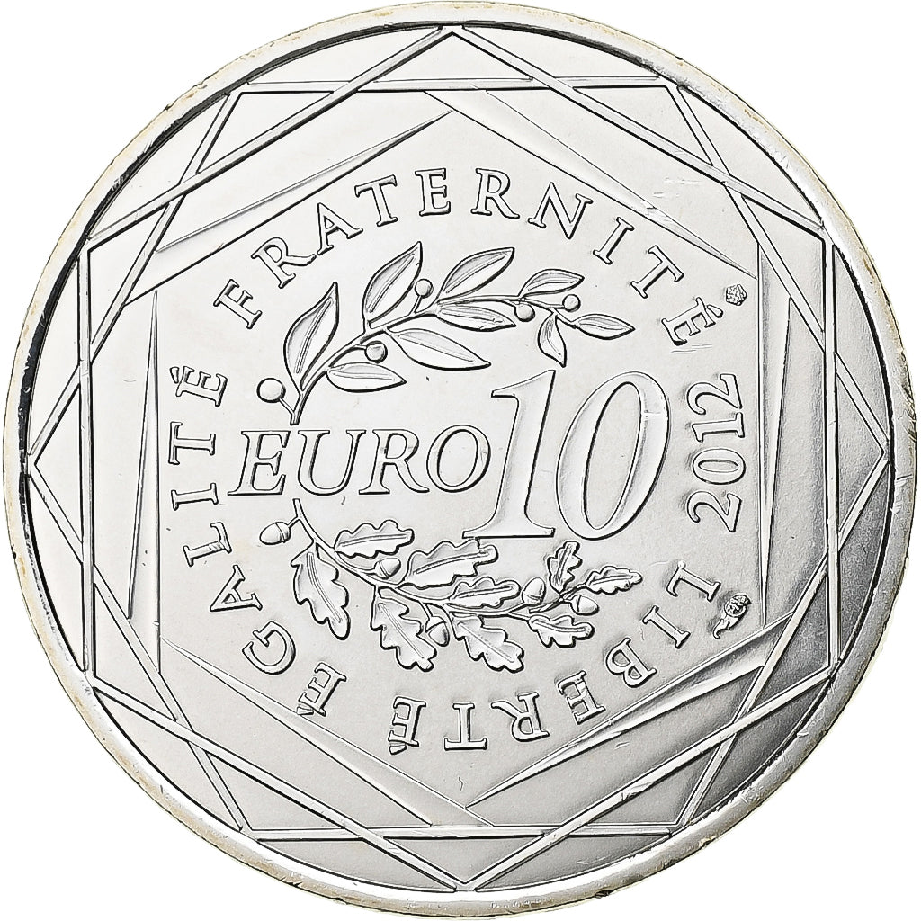 France, 10 Euro, Euros des régions, Languedoc roussillon, 2012, Argent, FDC