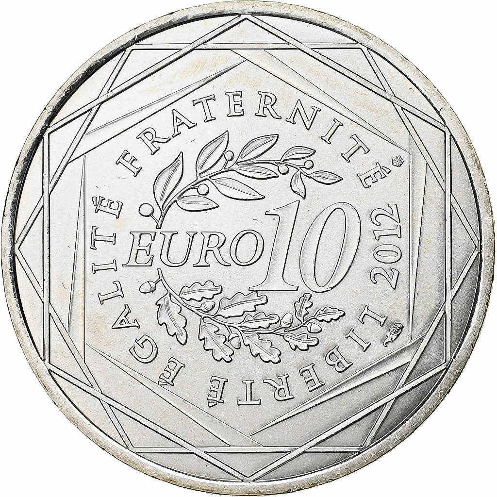 France, 10 Euro, Euros des régions, Provence Alpes Côte d'Azur, 2012, Silver