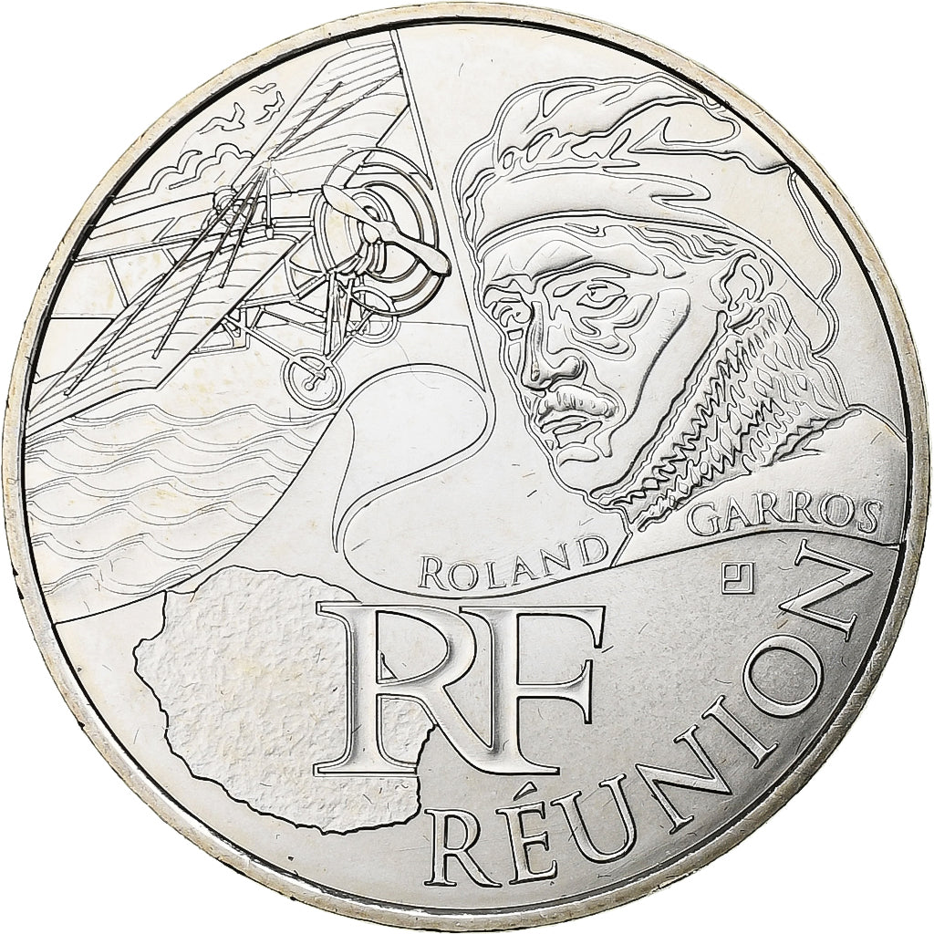 France, 10 Euro, Euros des régions, Réunion, 2012, Paris, Silver, MS(65-70)
