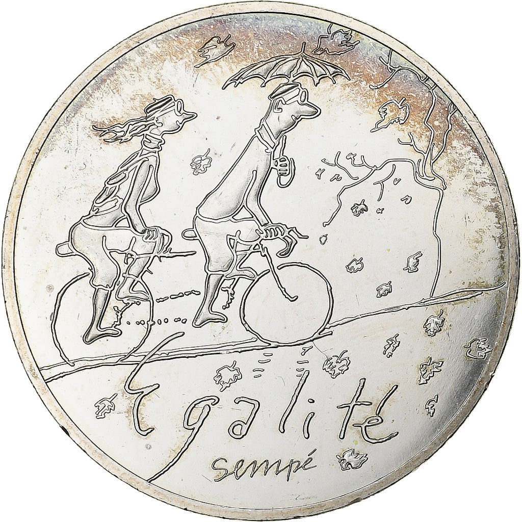 Frankrijk, 10 Euro, Sempé - Automne - Égalité, 2014, Paris, Zilver, UNC