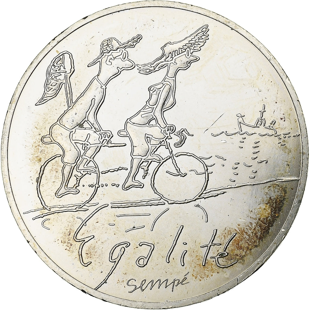 Francia, 10 Euro, Sempé - Été - Égalité, 2014, Plata, SC+, Gadoury:EU718