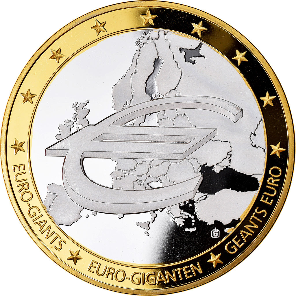 France, Medal, Géants Euro, Dénomination, 1995, MS(64), Copper Gilt