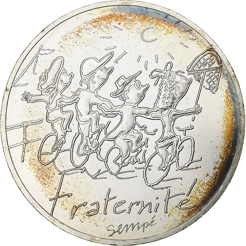 Frankrijk, 10 Euro, Sempé - Printemps - Fraternité, 2014, Zilver, UNC-
