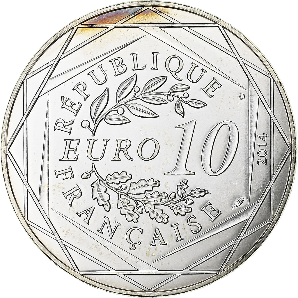 Frankrijk, 10 Euro, Sempé - Printemps - Fraternité, 2014, Zilver, UNC-