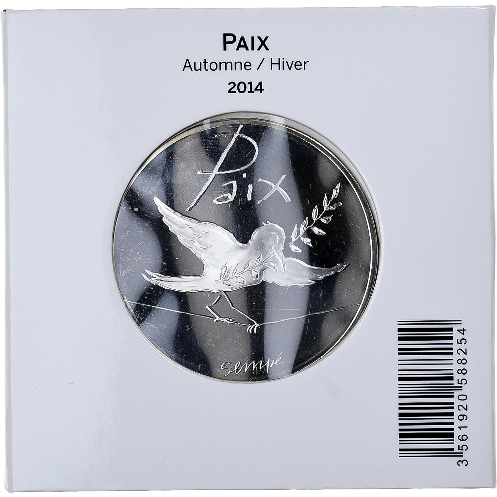 France, 50 Euro, Sempé - Automne / Hiver, 2014, Paris, Silver, UNC