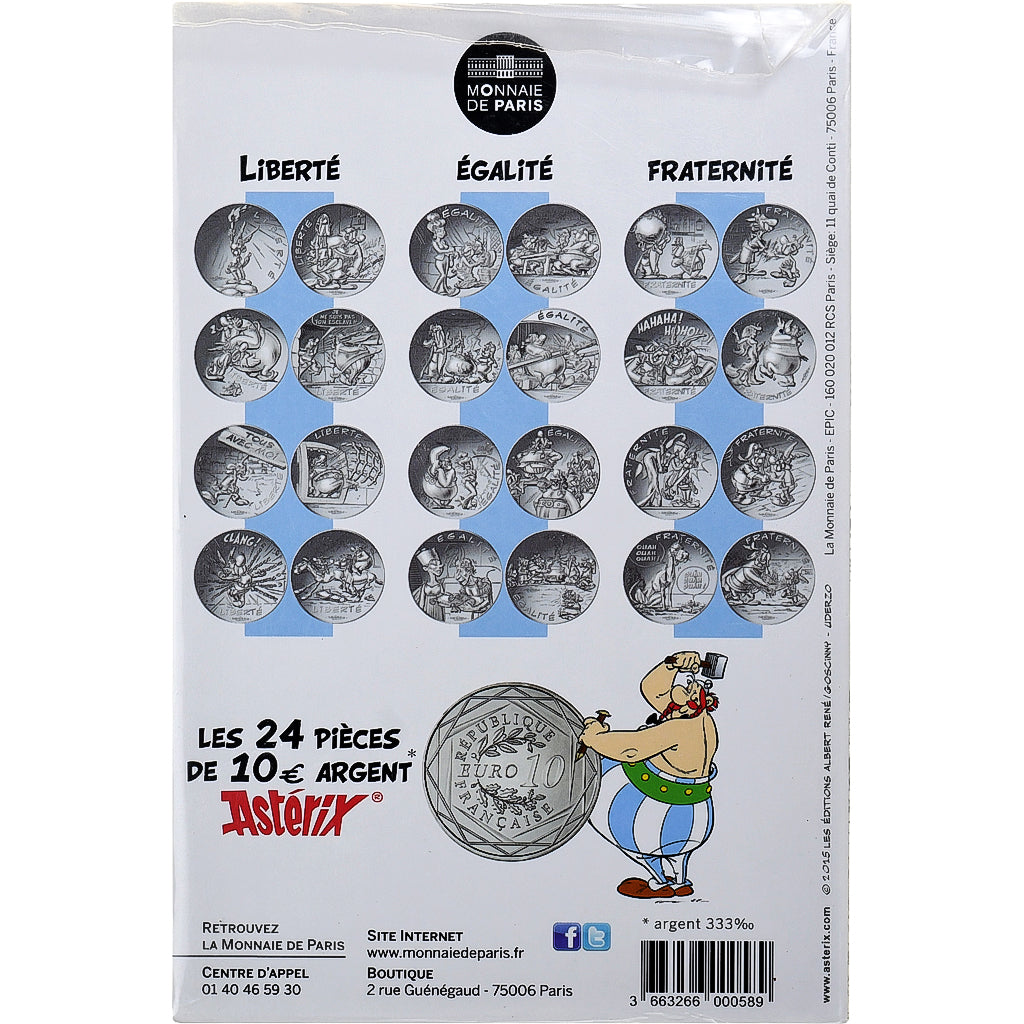 France, 10 Euro, Astérix - Liberté, Liberté (Le cadeau de césar - Astérix