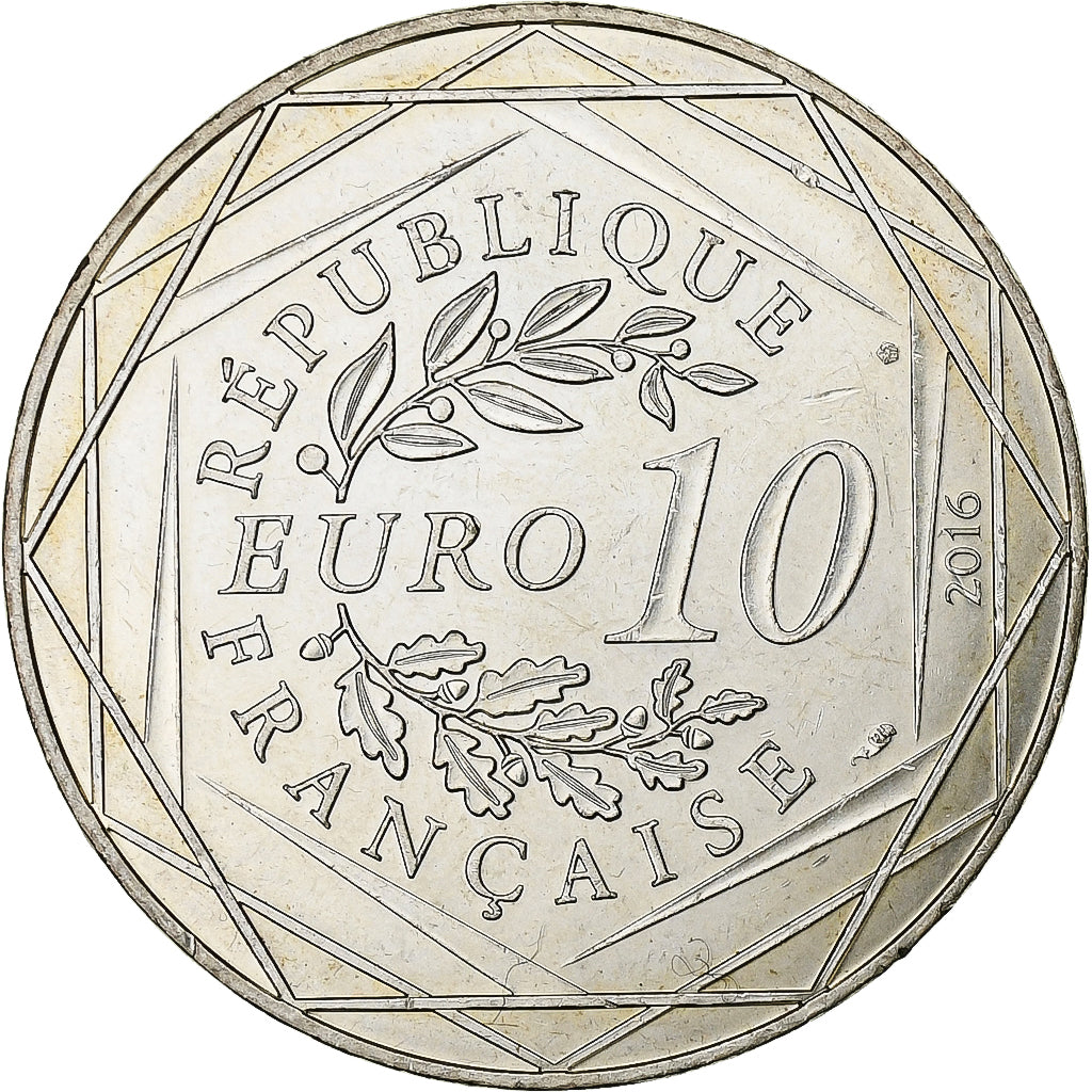 France, 10 Euro, Le Petit Prince (joue à la pelote basque), 2016, Paris
