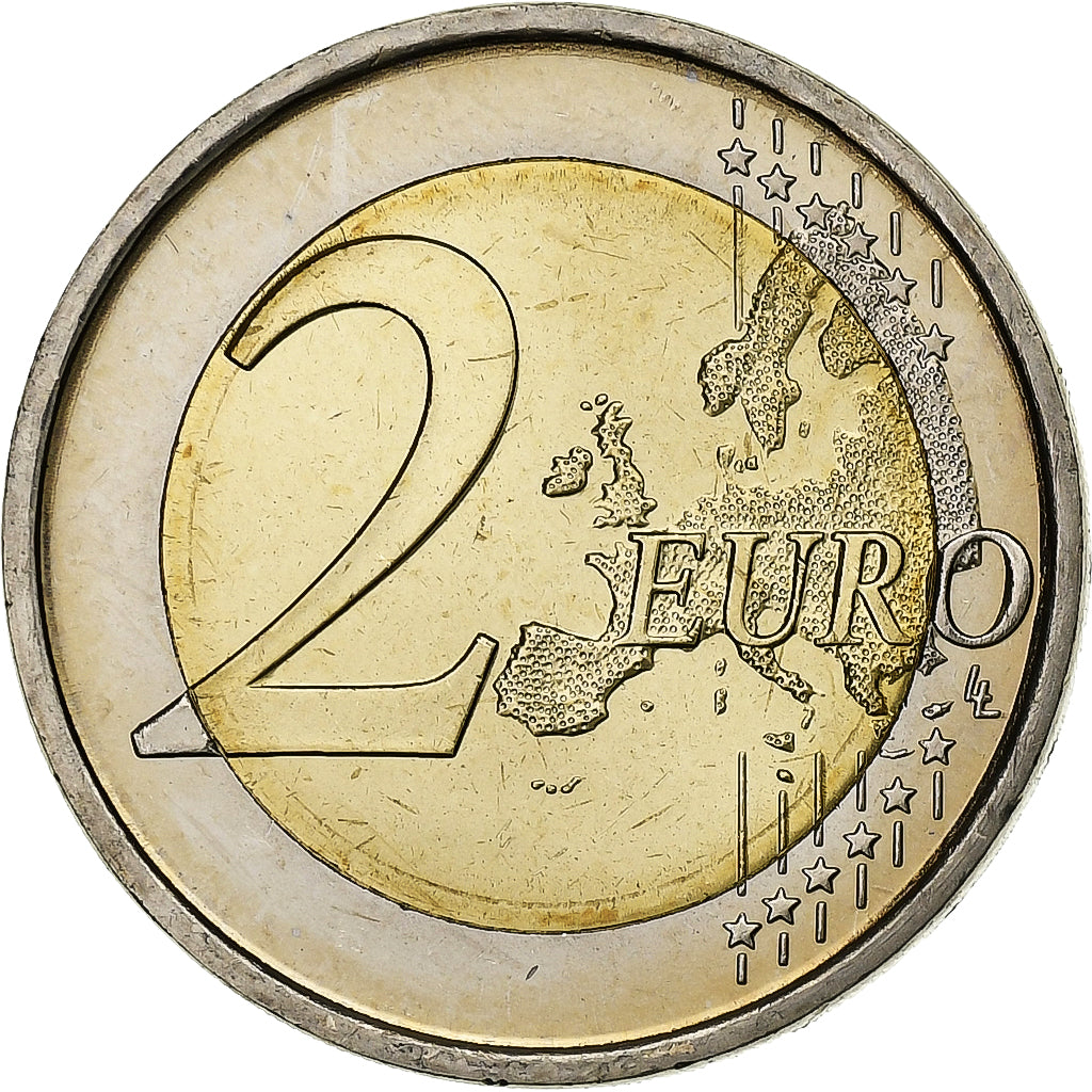 Spanien, Juan Carlos I, 2 Euro, UEM, 2009, Madrid, Bi-Metallic, STGL, KM:1142.1