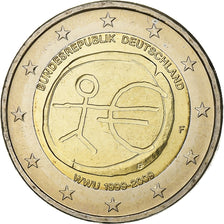Allemagne, 2 Euro, European Monetary Union, 10th Anniversary, 2009, Stuttgart