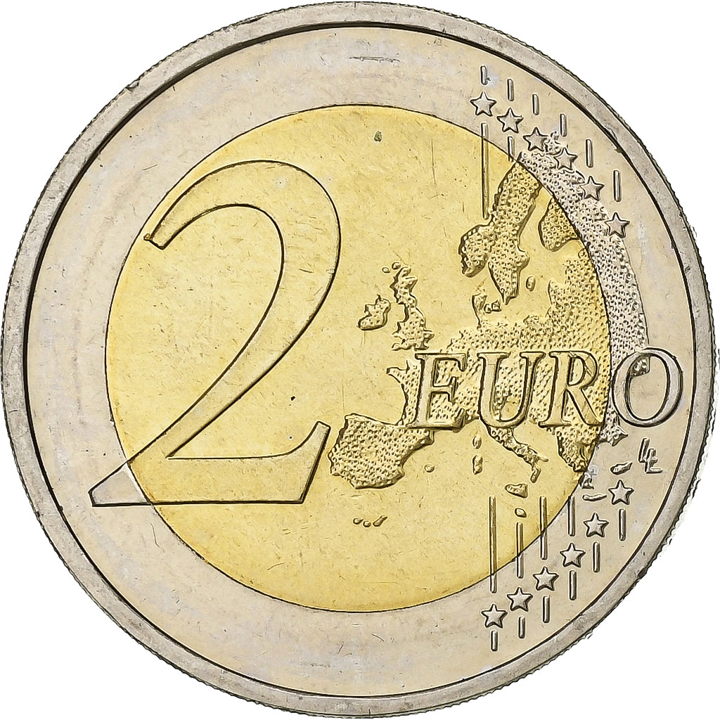 Germany, 2 Euro, European Monetary Union, 10th Anniversary, 2009, Karlsruhe