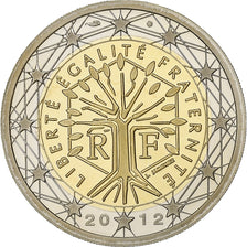 France, 2 Euro, 2012, Paris, Bi-Metallic, UNC, KM:1414