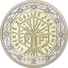 Frankreich, 2 Euro, 2014, Paris, Bi-Metallic, UNC