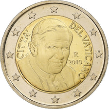 VATICAN CITY, Benedict XVI, 2 Euro, 2010, Rome, Bi-Metallic, UNC, KM:389