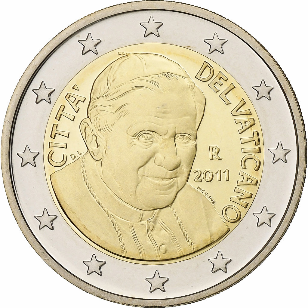 VATICAN CITY, Benedict XVI, 2 Euro, 2011, Rome, Bi-Metallic, UNC, KM:389