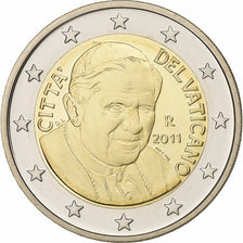 VATICAN CITY, Benedict XVI, 2 Euro, 2011, Rome, Bi-Metallic, UNC, KM:389