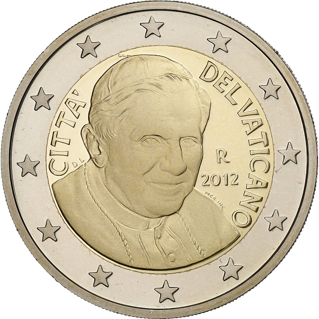VATICAN CITY, Benedict XVI, 2 Euro, 2012, Rome, Bi-Metallic, UNC, KM:389