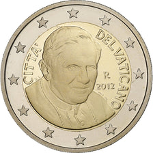 VATICAN CITY, Benedict XVI, 2 Euro, 2012, Rome, Bi-Metallic, UNC, KM:389
