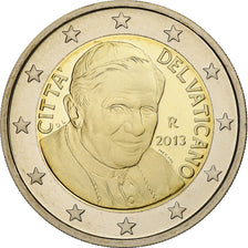 VATICAN CITY, Benedict XVI, 2 Euro, 2013, Rome, Bi-Metallic, UNC, KM:389