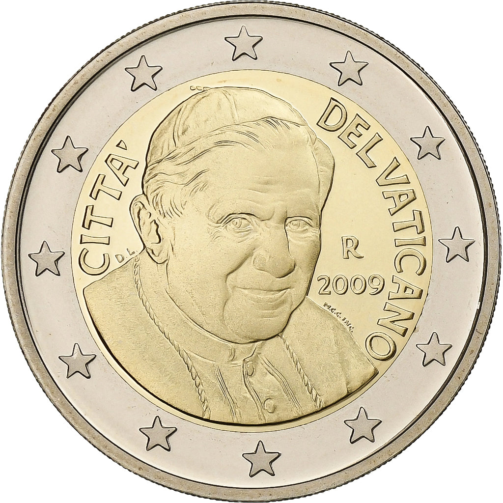 VATICAN CITY, Benedict XVI, 2 Euro, 2009, Rome, Bi-Metallic, UNC, KM:389