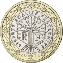 Francia, 1 Euro, 2014, Paris, Bi-metallico, UNC