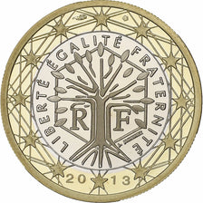 Frankreich, 1 Euro, 2013, Paris, Bi-Metallic, UNC