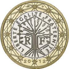 Francia, 1 Euro, 2012, Paris, Bi-metallico, UNC