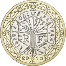 France, 1 Euro, 2010, Paris, Bimétallique, NEUF