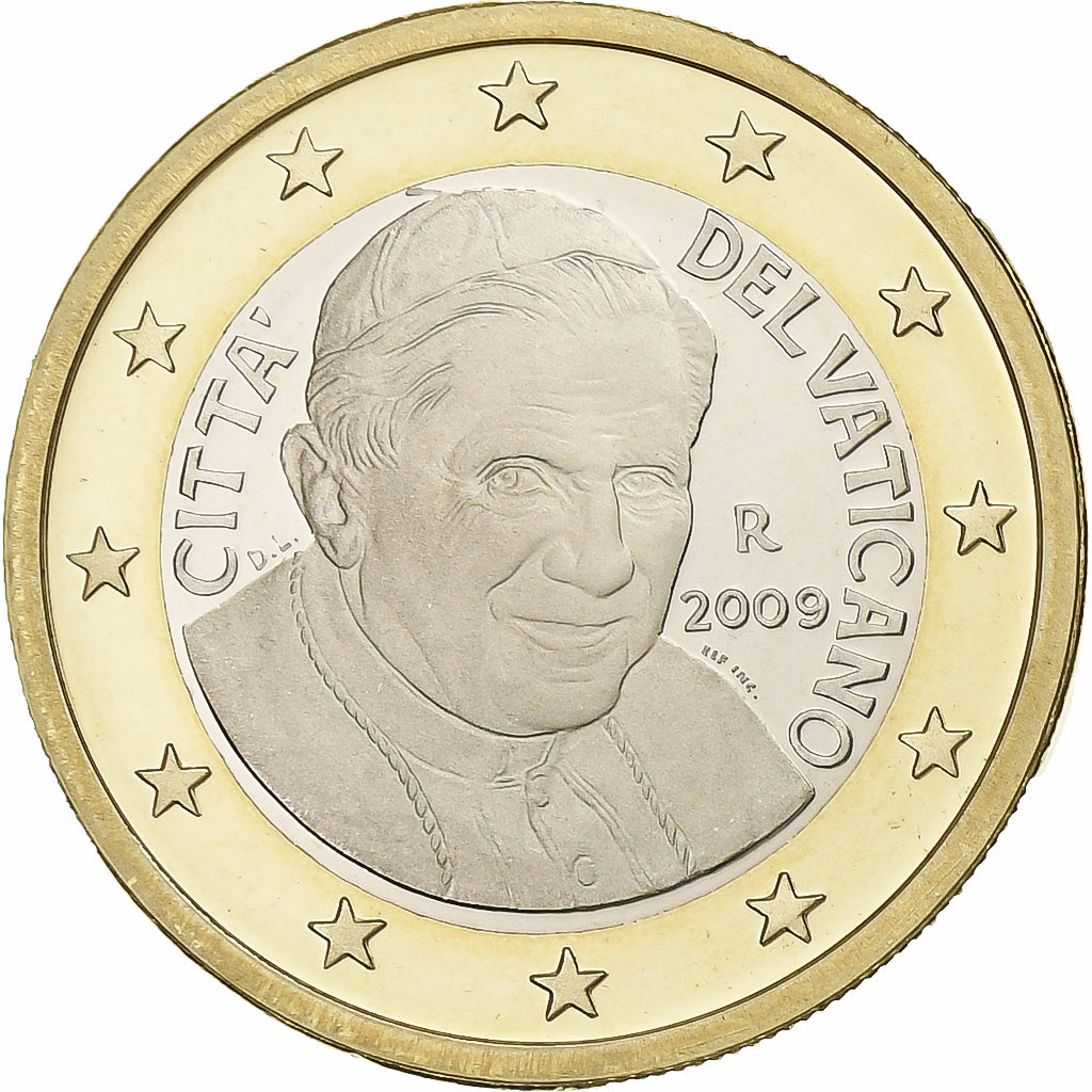 Vatikanstadt, 1 Euro, 2009, Rome, Bi-Metallic, UNC