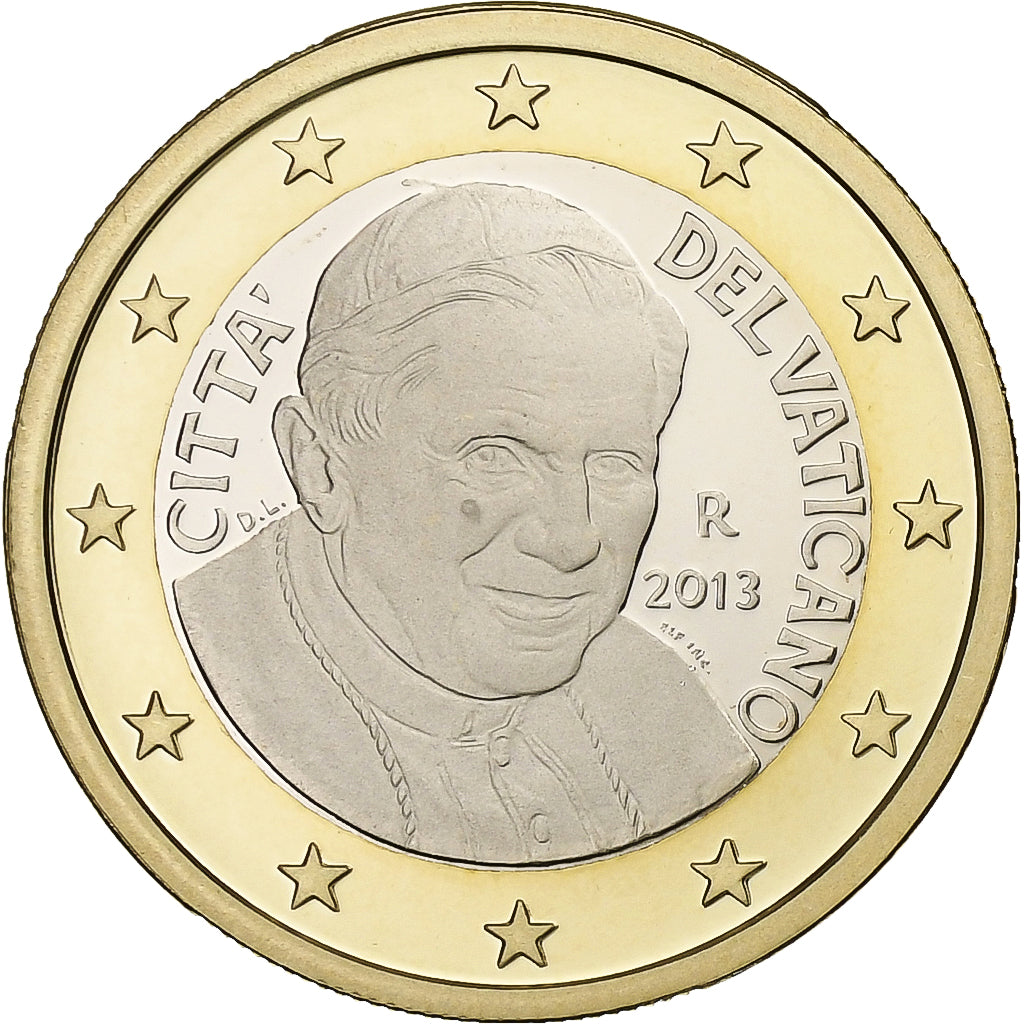 Vatikanstadt, 1 Euro, 2013, Rome, Bi-Metallic, UNC