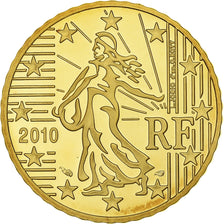 France, 50 Euro Cent, 2010, Paris, Brass, UNC, KM:1412