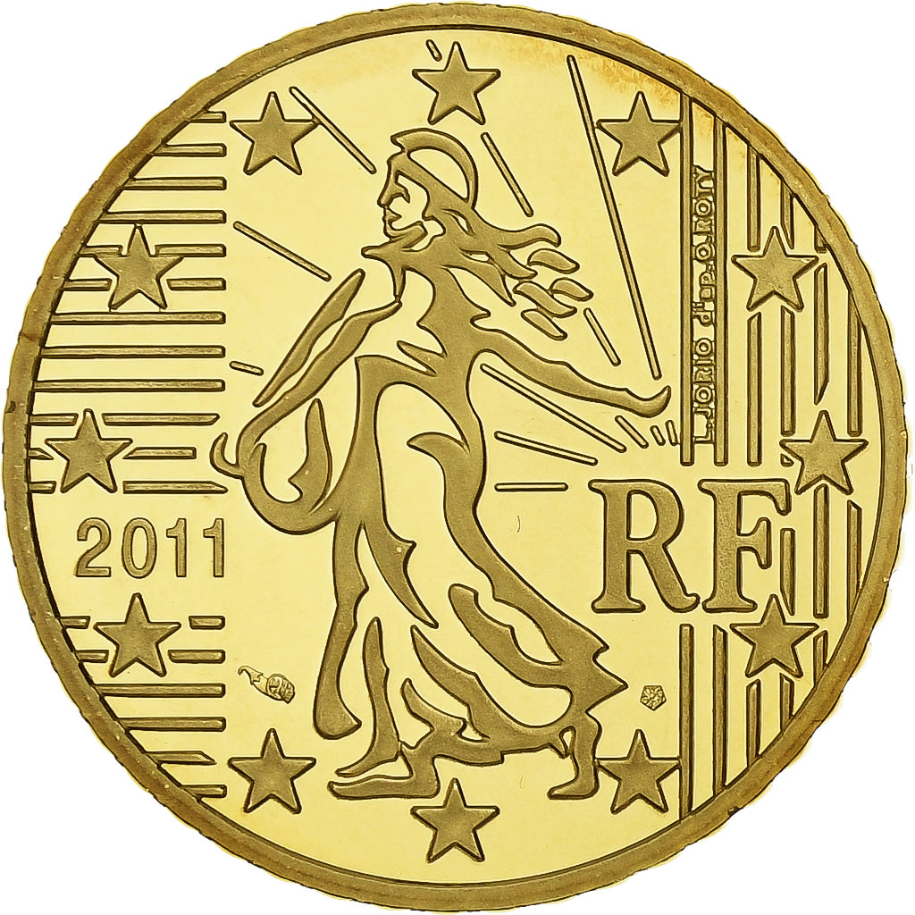 Frankreich, 50 Euro Cent, 2011, Paris, Messing, UNC, KM:1412