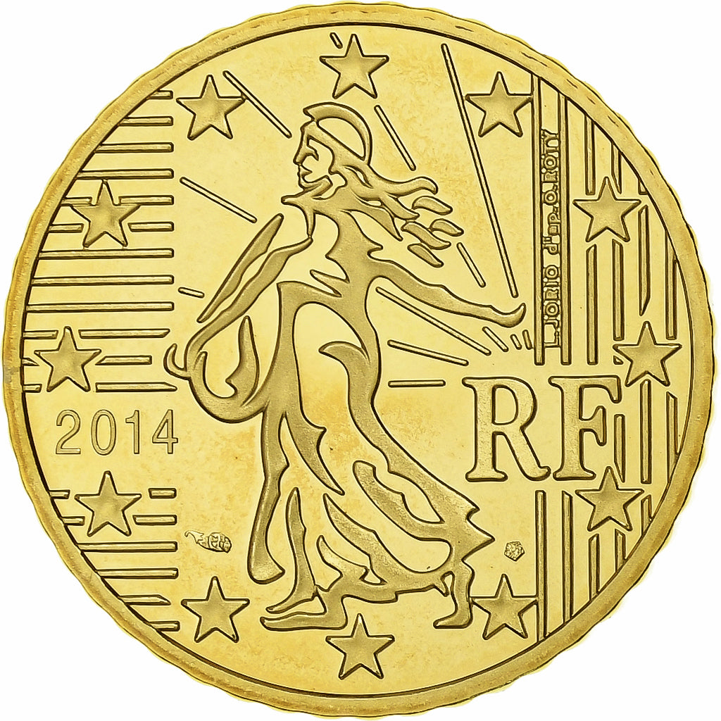 Frankreich, 50 Euro Cent, 2014, Messing, UNC