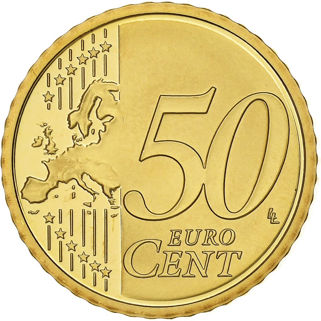 PAŃSTWO WATYKAŃSKIE, Benedict XVI, 50 Euro Cent, 2010, Rome, Mosiądz, UNC