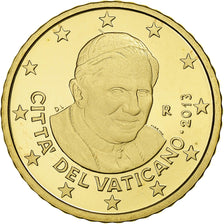 VATICAN CITY, Benedict XVI, 50 Euro Cent, 2013, Rome, Brass, UNC, KM:387