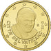 VATICAN CITY, Benedict XVI, 50 Euro Cent, 2013, Rome, Brass, UNC, KM:387