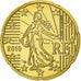 France, 20 Euro Cent, Proof, 2010, Paris, Brass, UNC, KM:1411