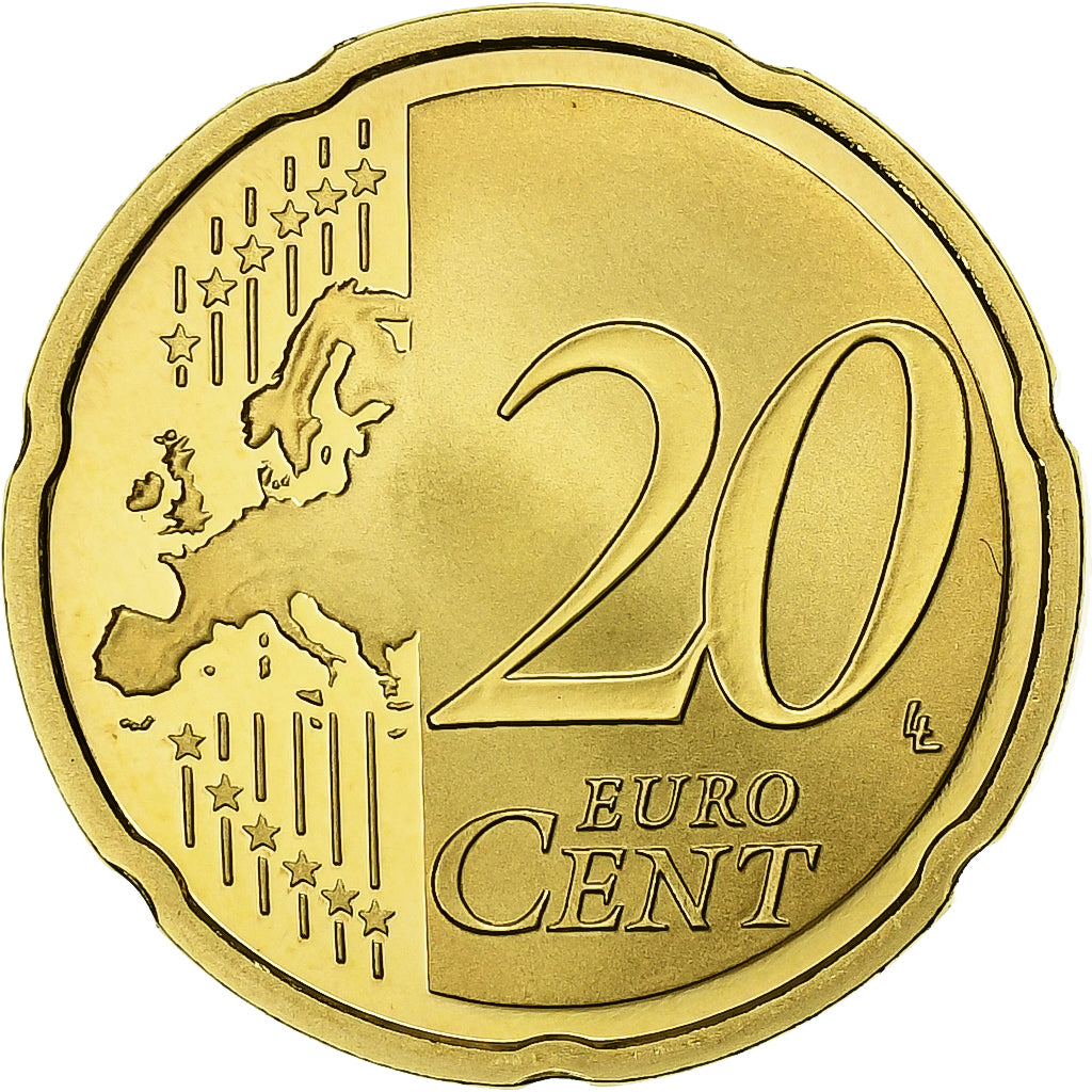 France, 20 Euro Cent, Proof, 2010, Paris, Brass, UNC, KM:1411