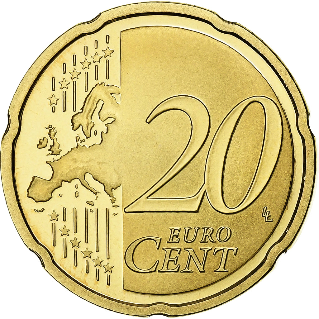 France, 20 Euro Cent, 2013, Paris, Brass, UNC, KM:1411