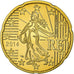 France, 20 Euro Cent, 2014, Brass, UNC