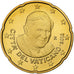 VATICAN CITY, Benedict XVI, 20 Euro Cent, Pape Benoit XVI, 2012, Rome, Brass