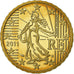 France, 10 Euro Cent, 2011, Paris, Brass, UNC, KM:1410