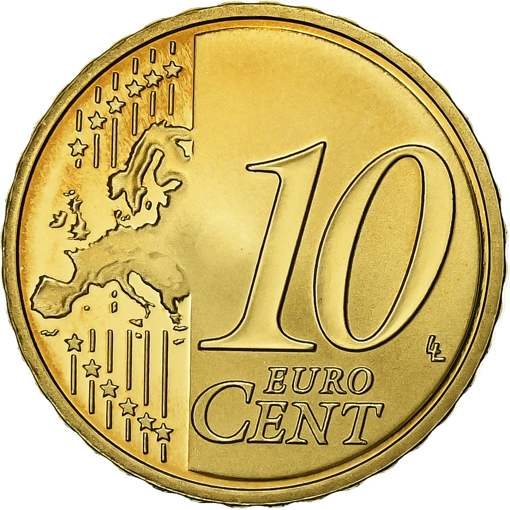 France, 10 Euro Cent, 2011, Paris, Brass, UNC, KM:1410