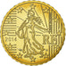 France, 10 Euro Cent, 2014, Brass, UNC