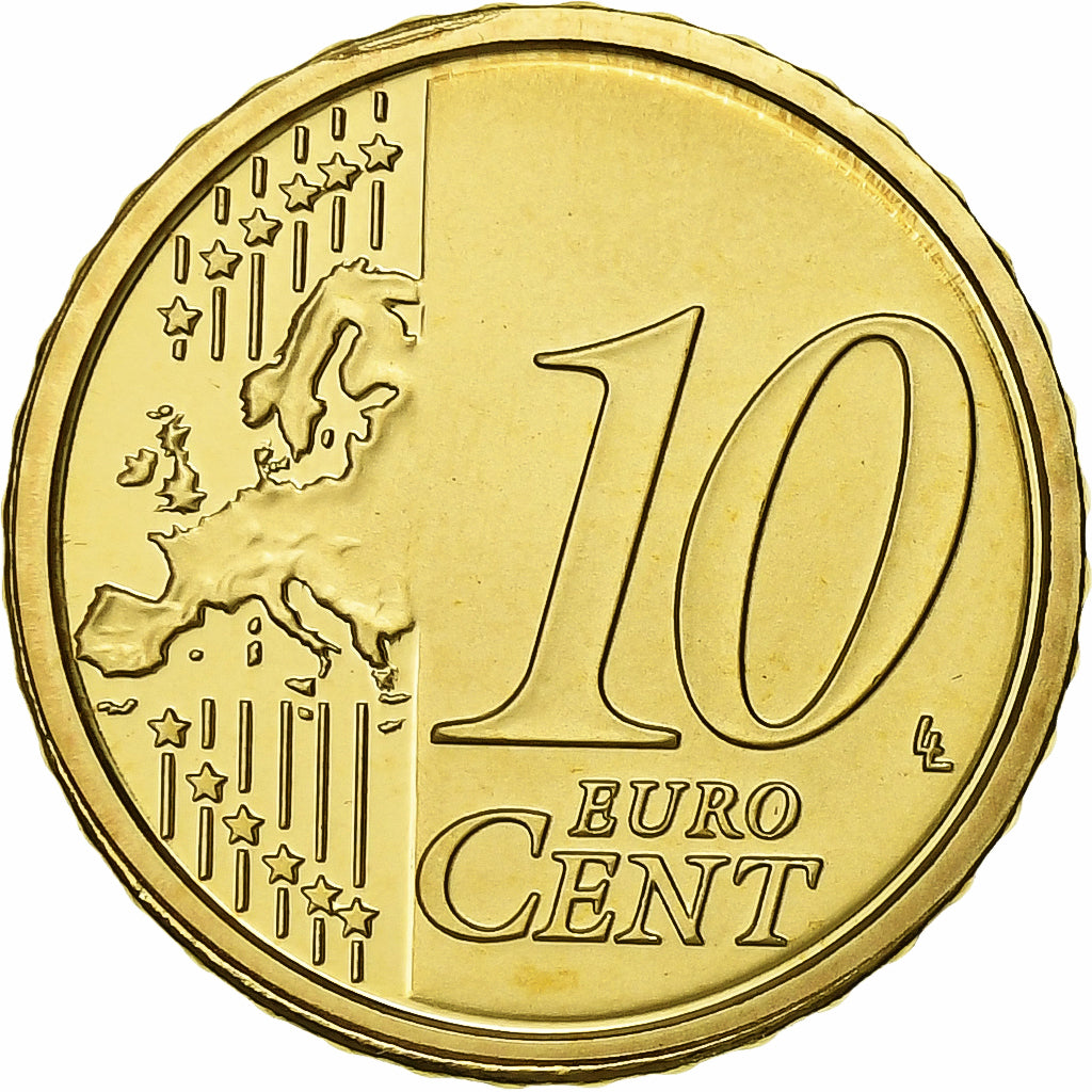 CITTÀ DEL VATICANO, Benedict XVI, 10 Euro Cent, 2011, Rome, Ottone, UNC, KM:385
