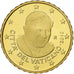 VATICAN CITY, Benedict XVI, 10 Euro Cent, Pape Benoit XVI, 2012, Rome, Brass