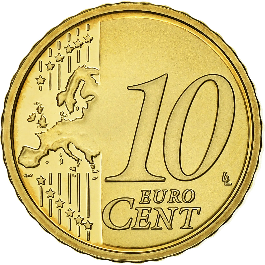 CITTÀ DEL VATICANO, Benedict XVI, 10 Euro Cent, 2013, Rome, Ottone, UNC, KM:385