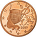 France, 5 Euro Cent, 2009, Paris, Copper Plated Steel, UNC, KM:1284